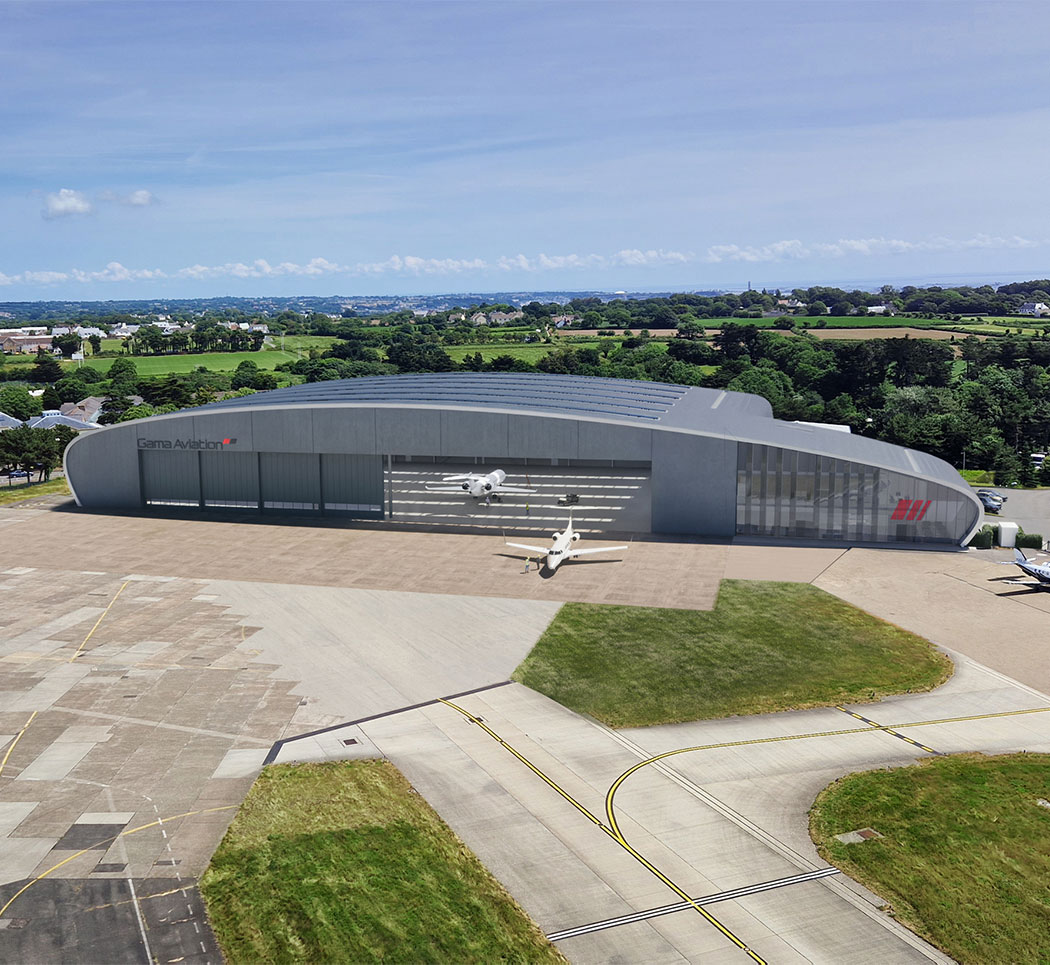 3DReid | Planning approval secured for Gama Aviation’s new FBO and Hangar at Jersey Airport